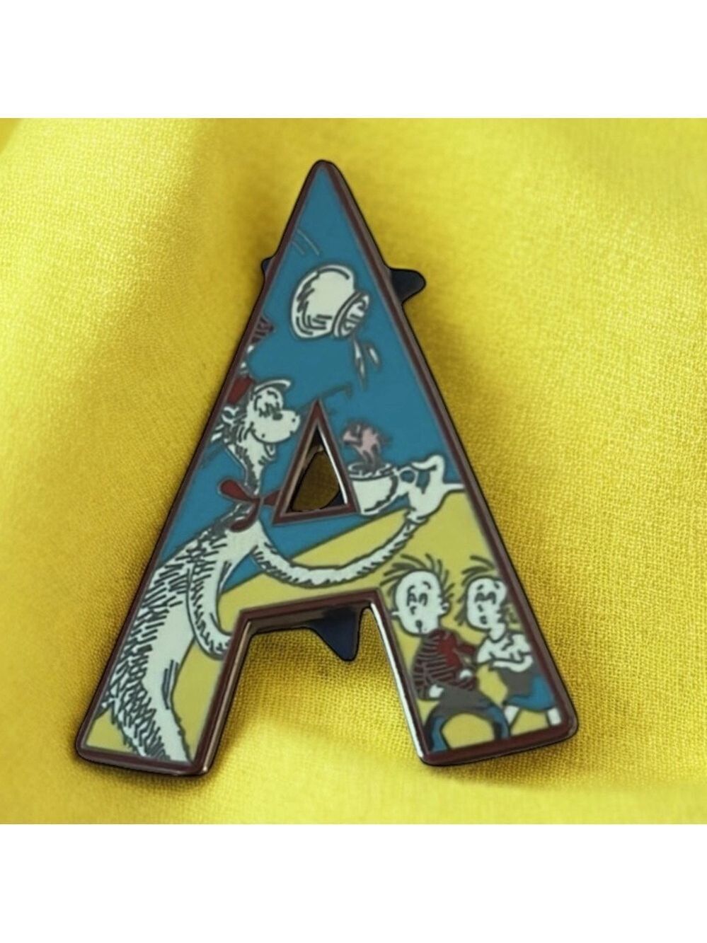 Dr. Seuss Letter A brooch from The Wubbulous World of Dr. Seuss Cat in the Hat